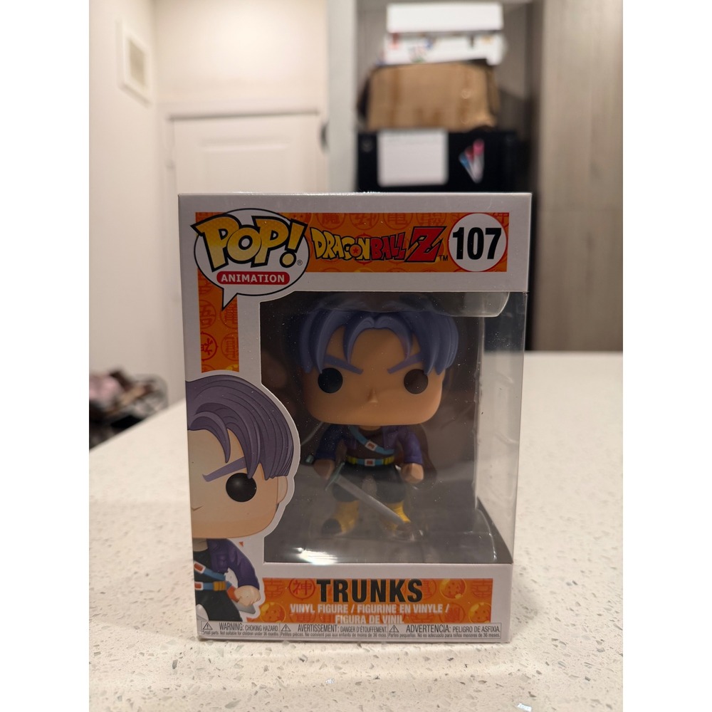 Funko Pop Animation Dragon Ball Z Trunks 107 Vinyl Figure DBZ Sword